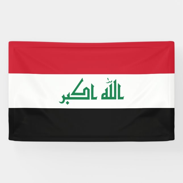 Banderoles Drapeau de l'Irak (Horizontal)