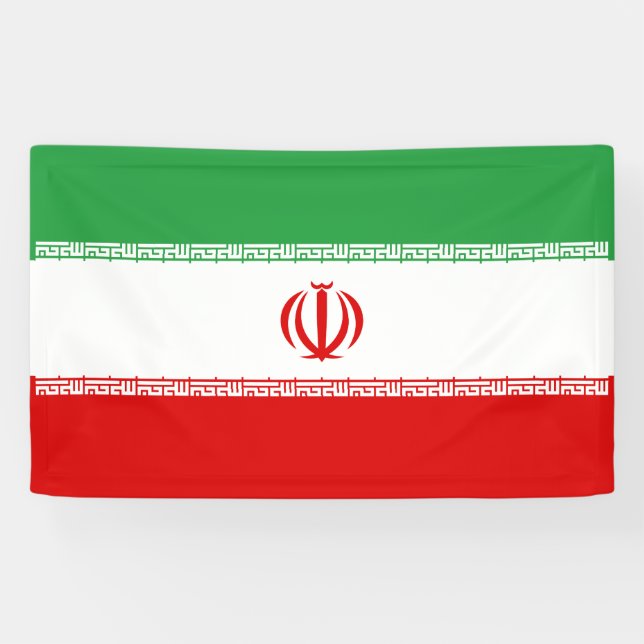 Banderoles Drapeau de l'Iran (Horizontal)
