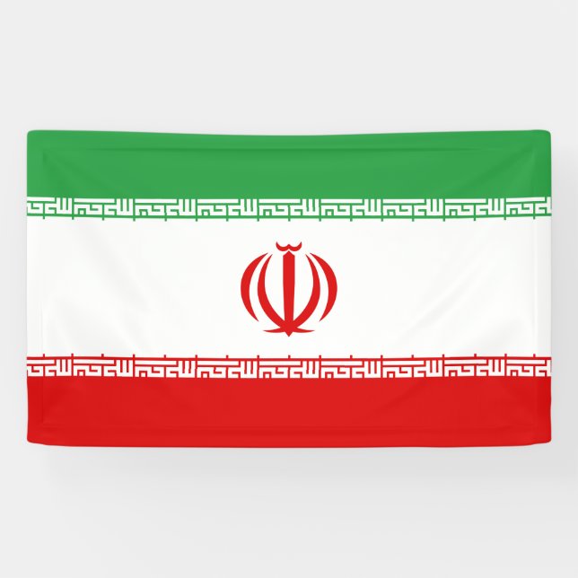 Banderoles Drapeau de l'Iran (Horizontal)