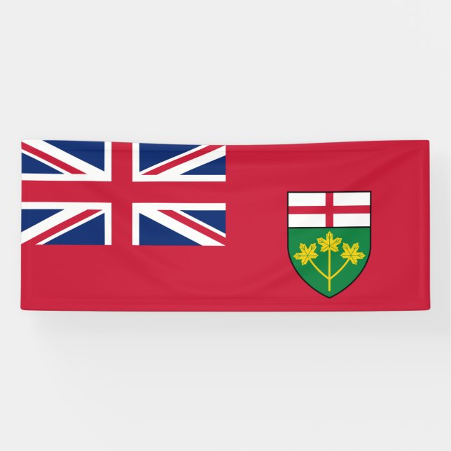 Banderoles drapeau de l'Ontario (Horizontal)