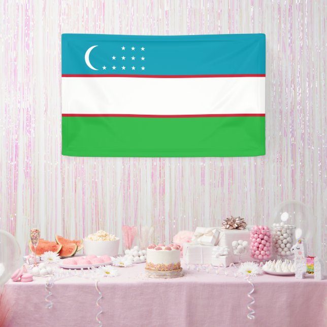 Banderoles Drapeau de l'Ouzbékistan (Fête)