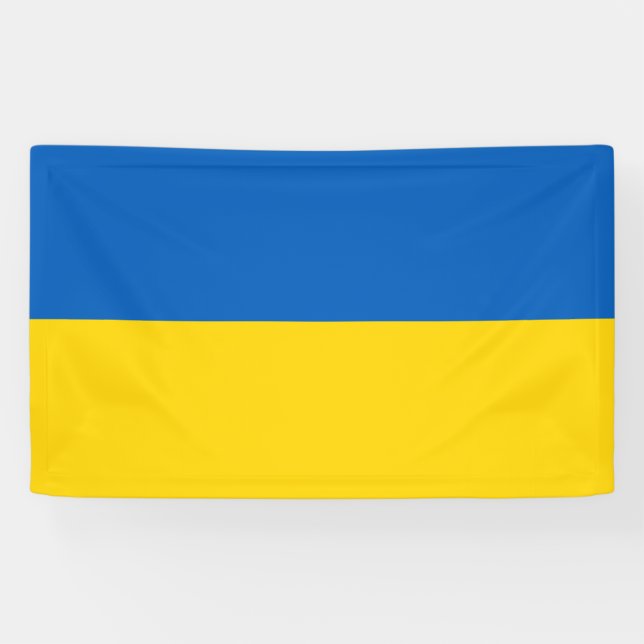 Banderoles Drapeau de l'Ukraine (Horizontal)