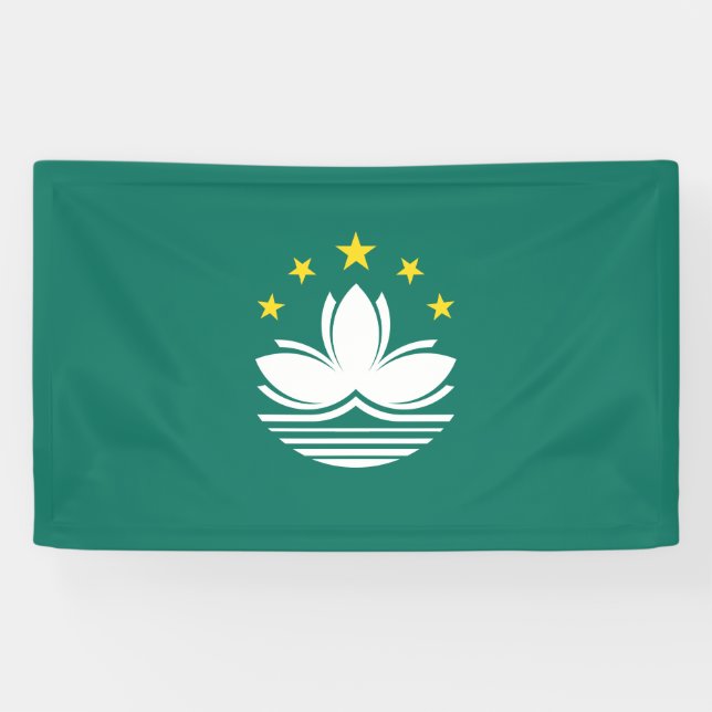 Banderoles Drapeau de Macao (Région chinoise) (Horizontal)