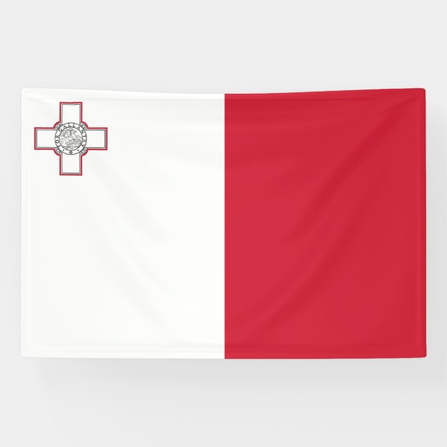 Banderoles Drapeau de Malte (Horizontal)
