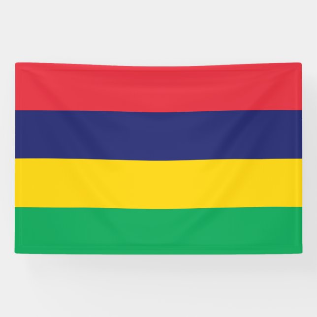 Banderoles Drapeau de Maurice (Horizontal)