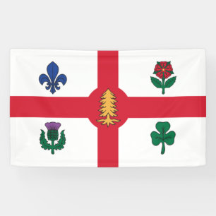 Banderoles Drapeau de Montréal (Québec, Canada)