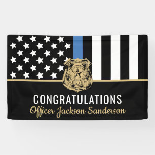 Banderoles Drapeau de police Ligne bleue Congrès Parti de ret