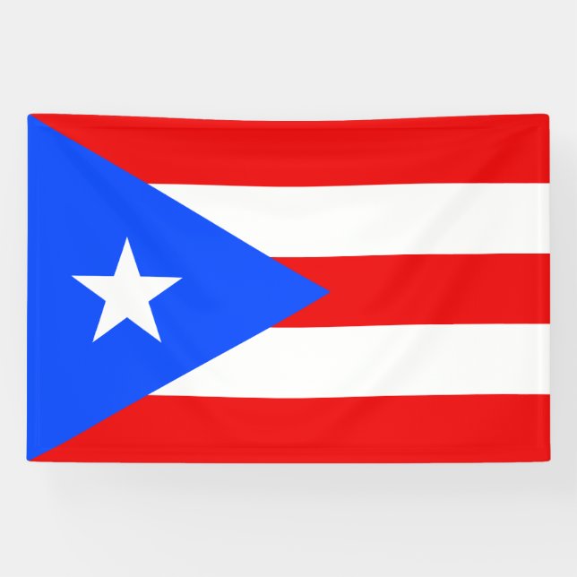 Banderoles Drapeau de Porto Rico (Horizontal)