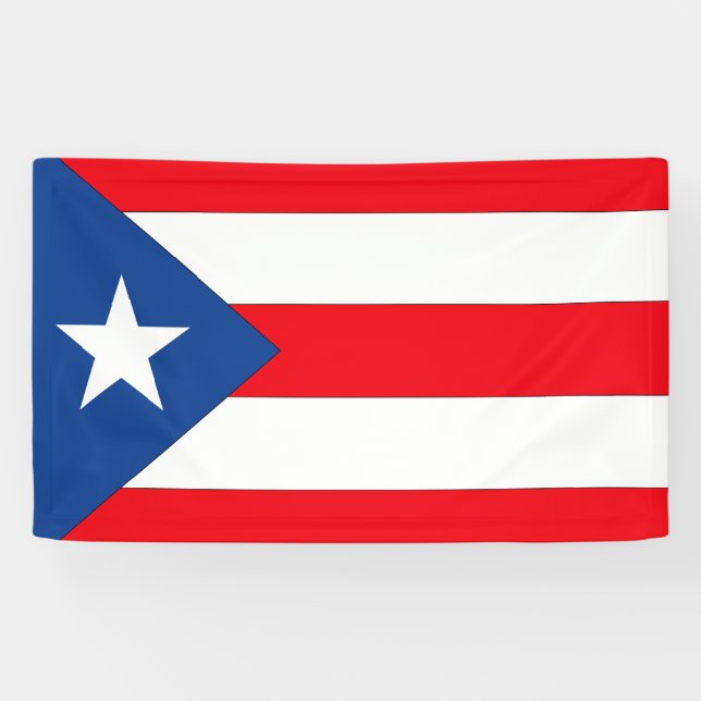 Banderoles Drapeau de Porto Rico (Horizontal)