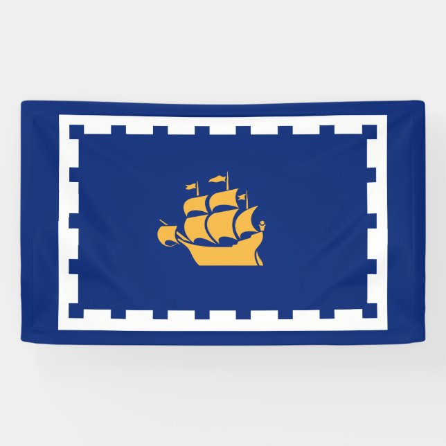 Banderoles Drapeau de Québec (Québec, Canada) (Horizontal)