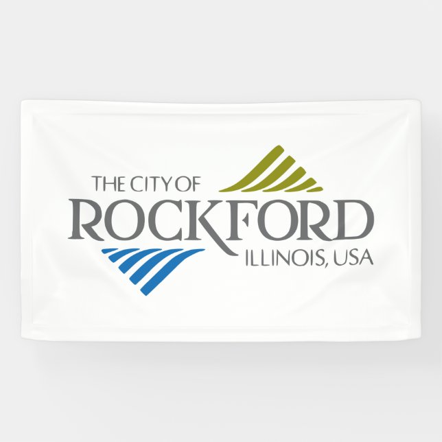 Banderoles Drapeau de Rockford (Illinois) (Horizontal)