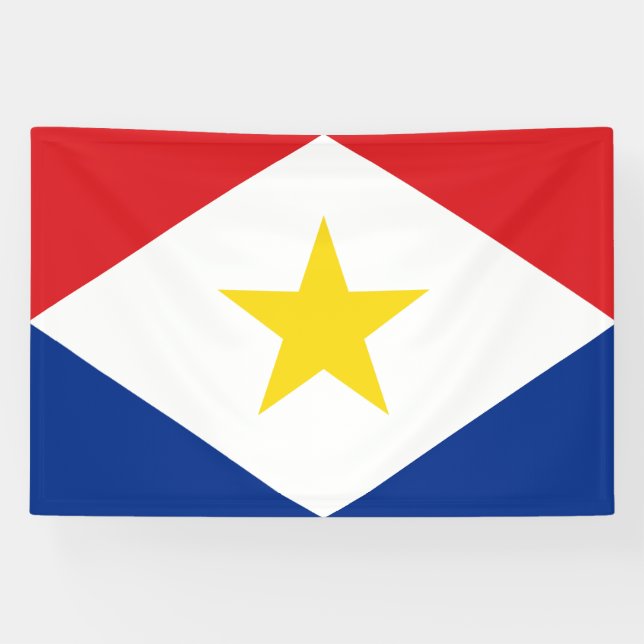 Banderoles Drapeau de Saba (Horizontal)
