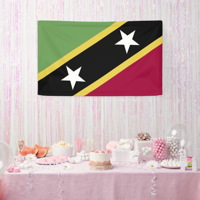 Banderoles Drapeau de Saint-Kitts-et-Nevis (Fête)