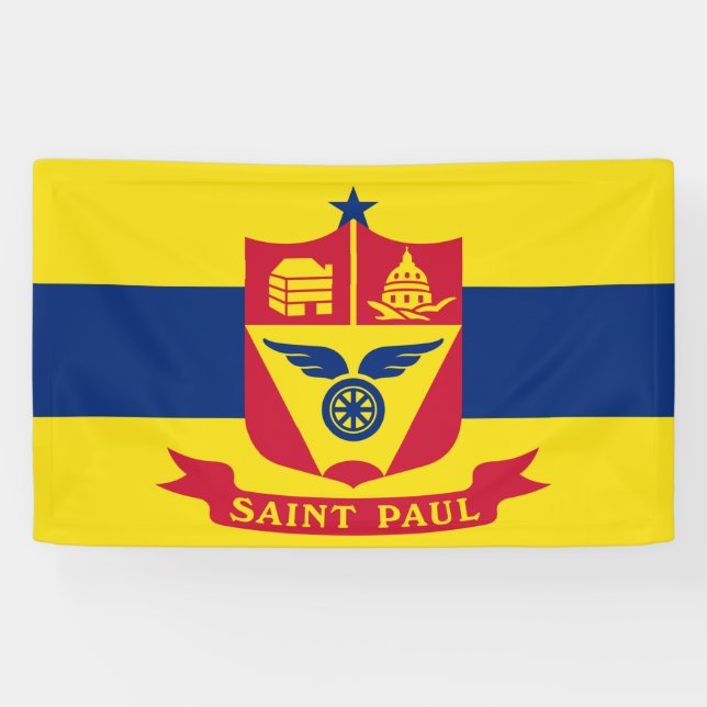 Banderoles Drapeau de Saint Paul (Minnesota) (Horizontal)