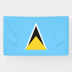 Banderoles Drapeau de Sainte-Lucie (Sainte-Lucie) (Caraïbes)