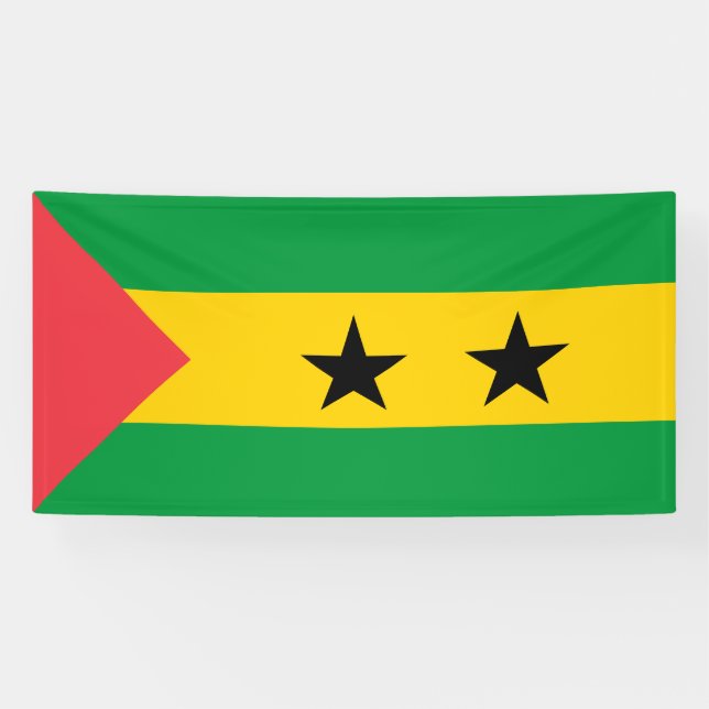 Banderoles Drapeau de Sao Tomé-et-Principe (Horizontal)