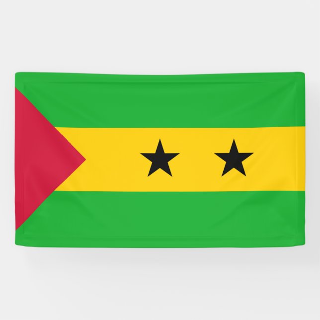 Banderoles Drapeau de São Tomé et Príncipe (Sao Tomé-et-Princ (Horizontal)