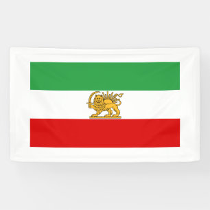Banderoles Drapeau de Shah de 1964-1980) شیروخورشید de l'Iran