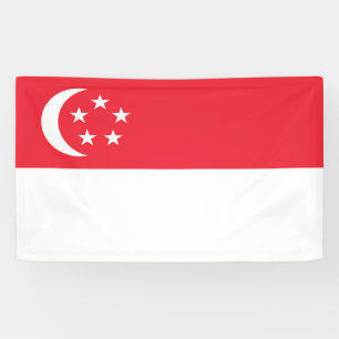 Banderoles Drapeau de Singapour