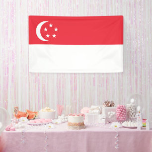 Banderoles Drapeau de Singapour