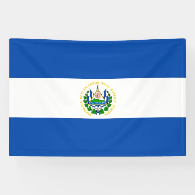 Banderoles Drapeau d'El Salvador (Horizontal)