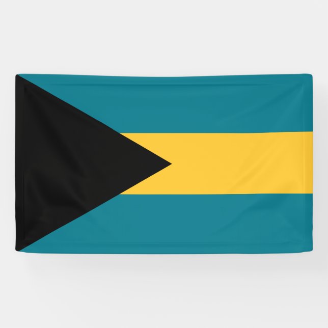 Banderoles Drapeau des Bahamas (Horizontal)