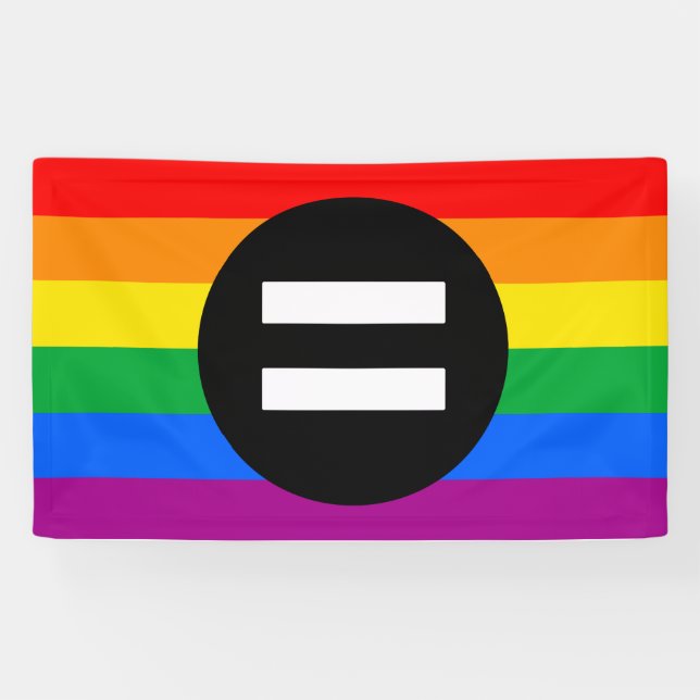 Banderoles Drapeau des droits gays (Horizontal)