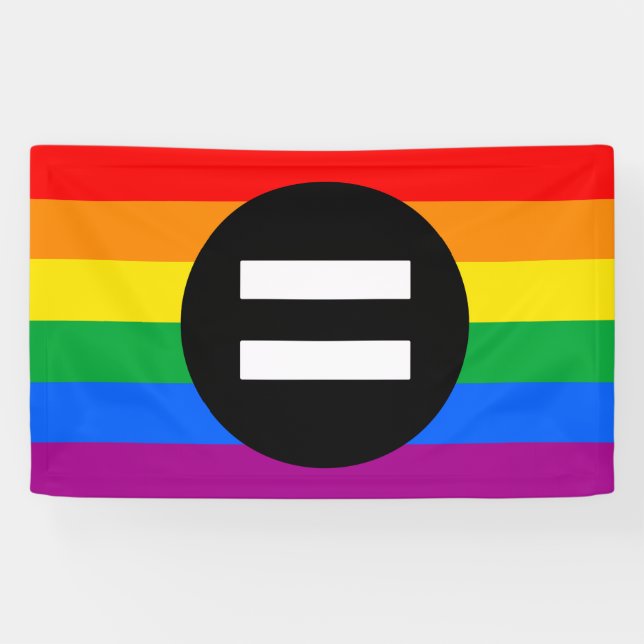 Banderoles Drapeau des droits gays (Horizontal)