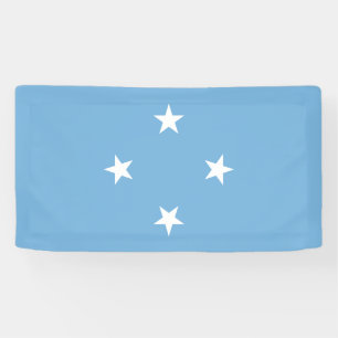 Banderoles Drapeau des États fédérés de Micronésie