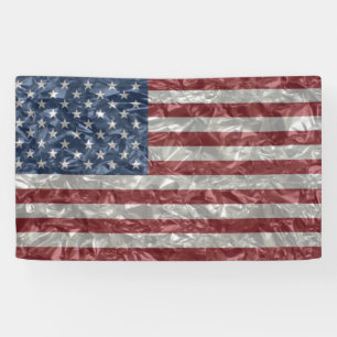 Banderoles Drapeau des Etats-Unis - froissé