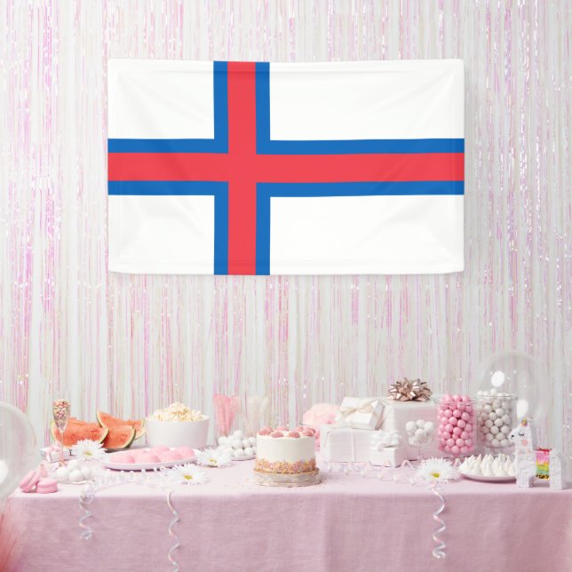 Banderoles Drapeau des îles Féroé (Fête)