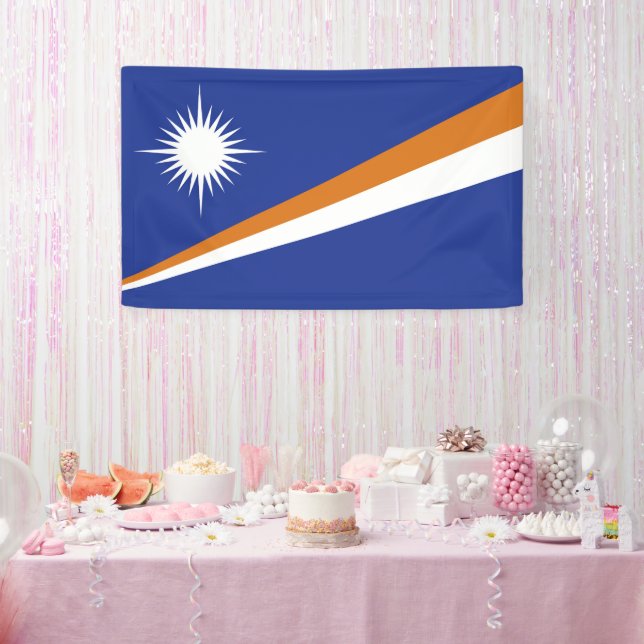 Banderoles Drapeau des Îles Marshall (Fête)