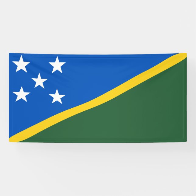 Banderoles Drapeau des Îles Salomon (Horizontal)