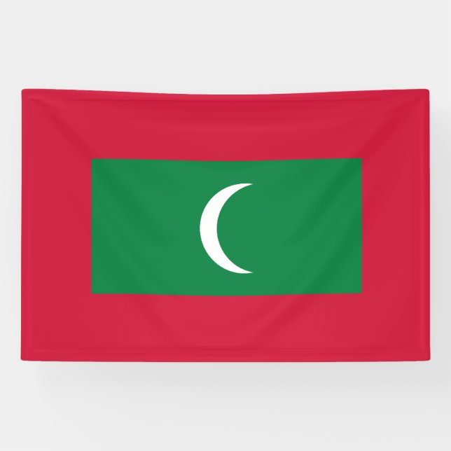 Banderoles Drapeau des Maldives (Horizontal)