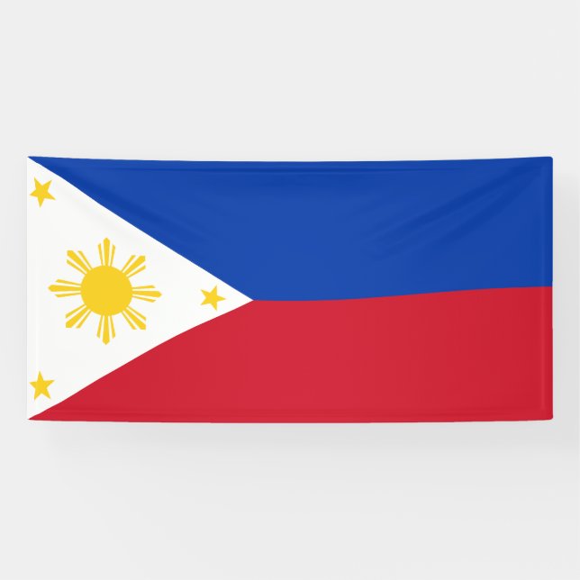 Banderoles Drapeau des Philippines (Horizontal)