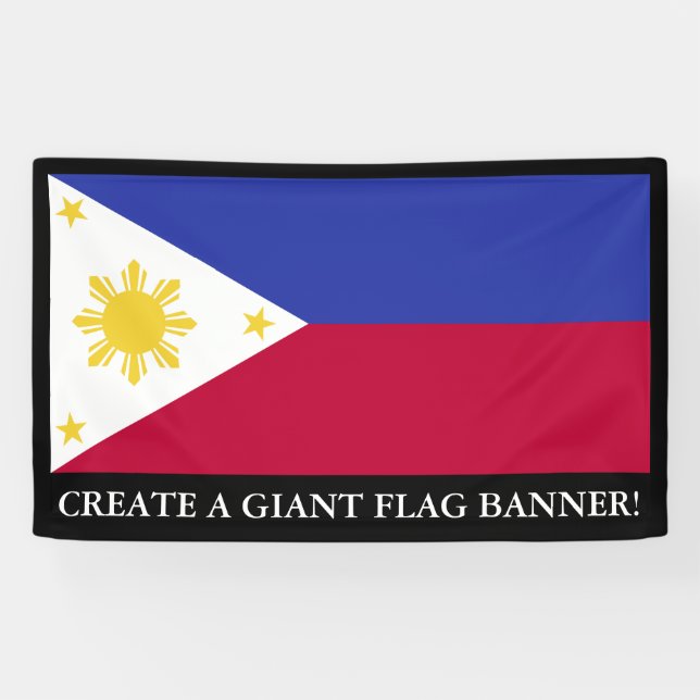 Banderoles Drapeau des Philippines (Horizontal)