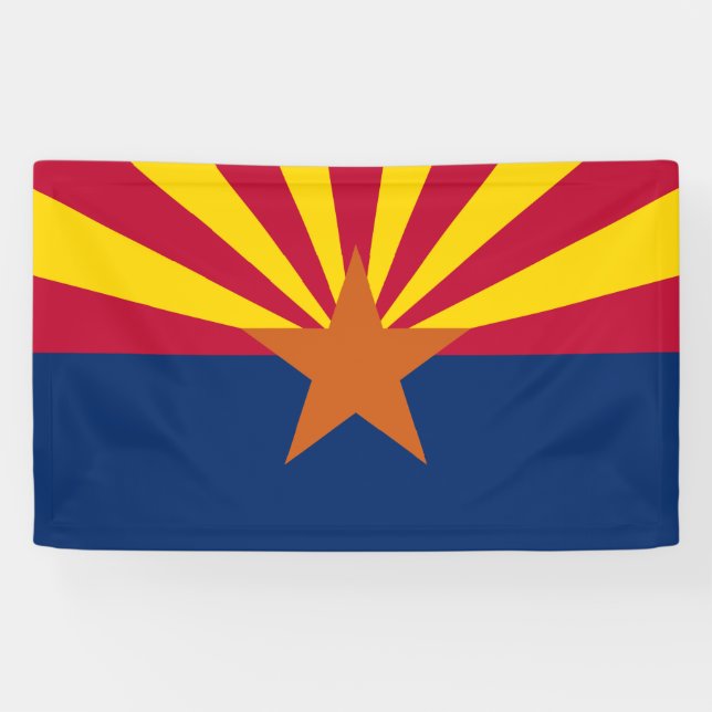 Banderoles Drapeau d'État de l'Arizona (Horizontal)