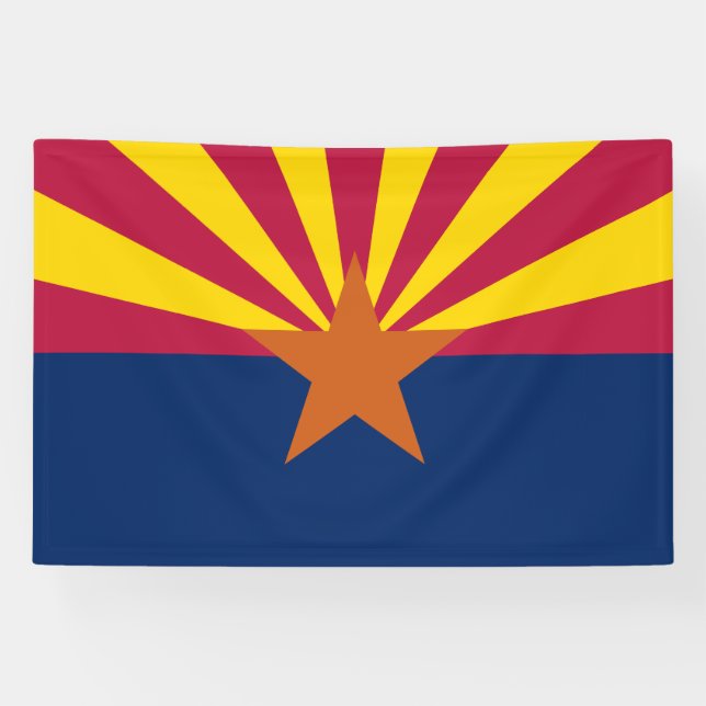 Banderoles Drapeau d'État de l'Arizona (Horizontal)
