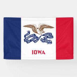 Banderoles Drapeau d'État de l'Iowa