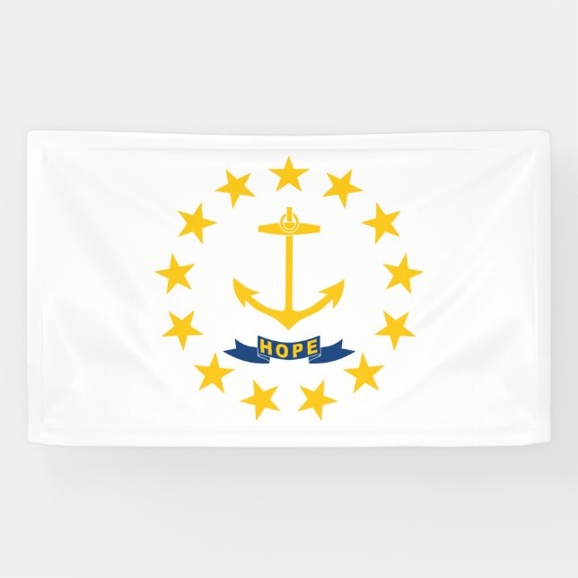 Banderoles Drapeau d'État de Rhode Island (Horizontal)