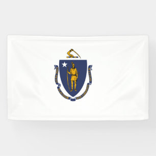 Banderoles Drapeau d'État du Massachusetts