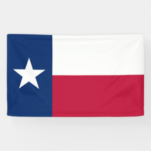 Banderoles Drapeau d'état du Texas - couleur authentique de