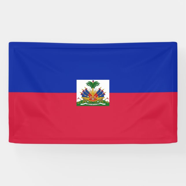 Banderoles Drapeau d'Haïti (Horizontal)