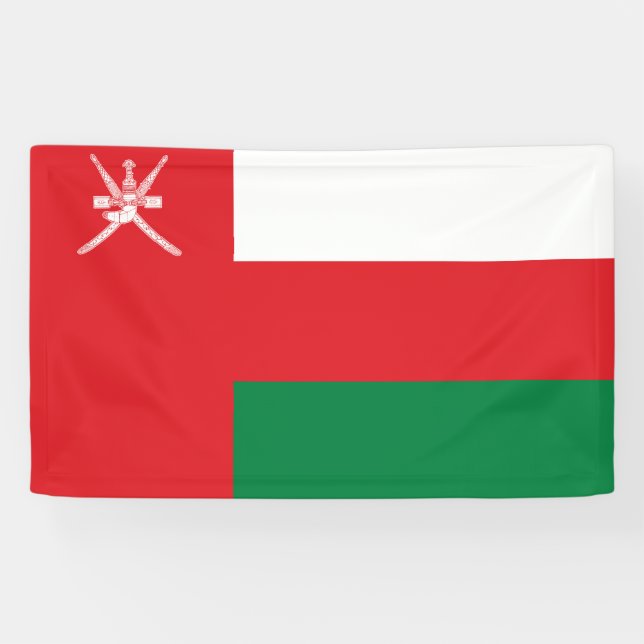 Banderoles Drapeau d'Oman (Horizontal)