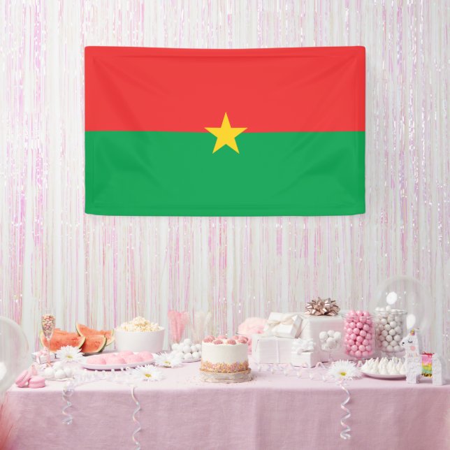 Banderoles drapeau du Burkina Faso (Fête)
