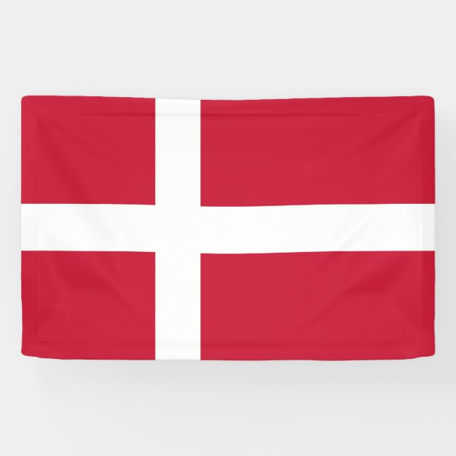 Banderoles Drapeau du Danemark (Horizontal)
