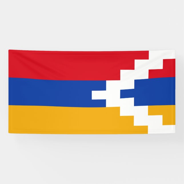 Banderoles Drapeau du Haut-Karabakh (Horizontal)