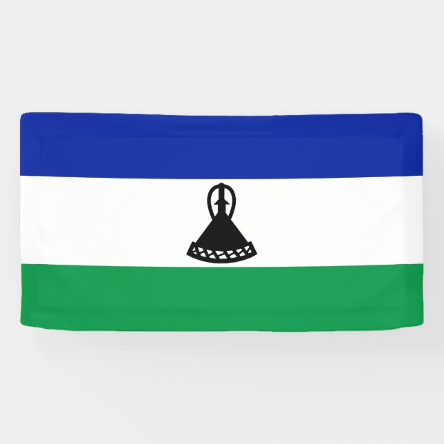 Banderoles Drapeau du Lesotho (Horizontal)
