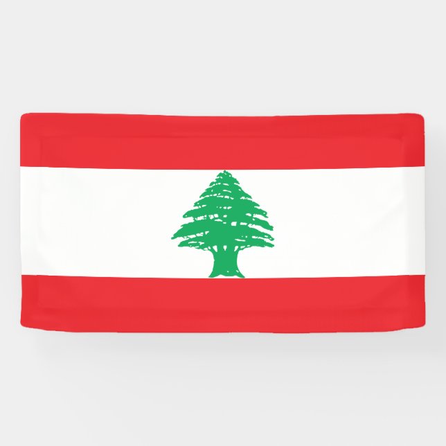 Banderoles Drapeau du Liban (Horizontal)