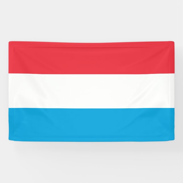 Banderoles Drapeau du Luxembourg (Horizontal)